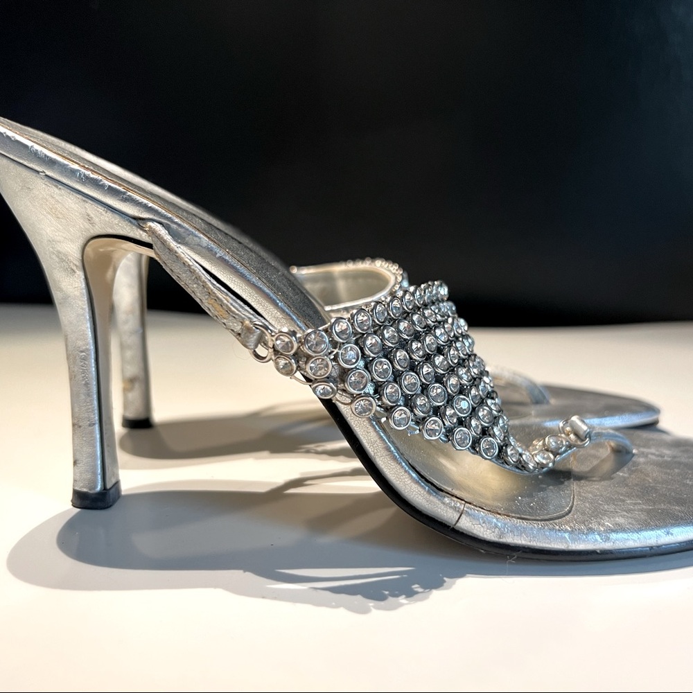 Pierre Dumas Sterling Silver Kitten Heels